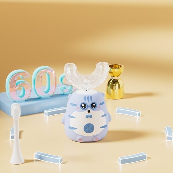 Tiger electric toothbrush and children’s foam toothpaste set - Image 2