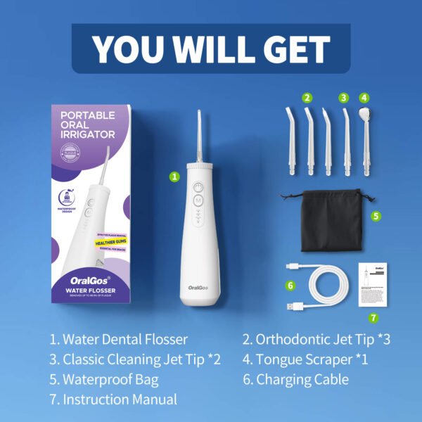 Rechargeable portable oral irrigator for adults S8