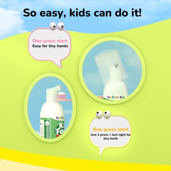 Three flavors of children's foam toothpaste set - Image 6